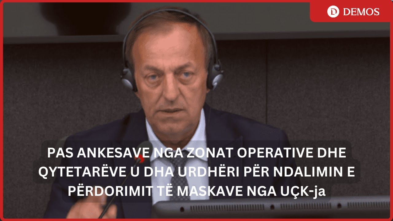 Bislim Zyrapi pyetet nga prokuroria mbi urdhrin e ndalimit të përdorimit e maskave nnga UÇK-ja