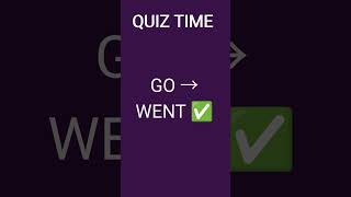 Past Tense Quiz Challenge | English Grammar Practice #Shorts