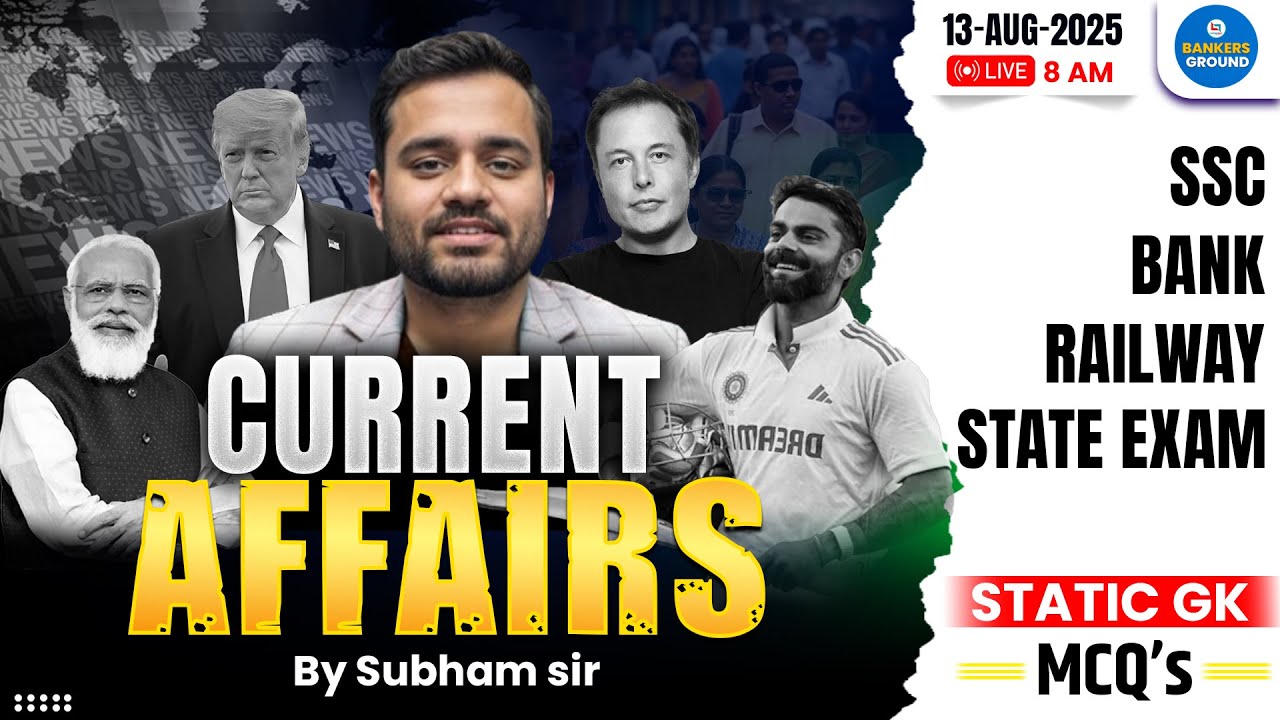 Current Affairs & Static GK MCQs | For BANK, SSC, RLY, State Exams ...