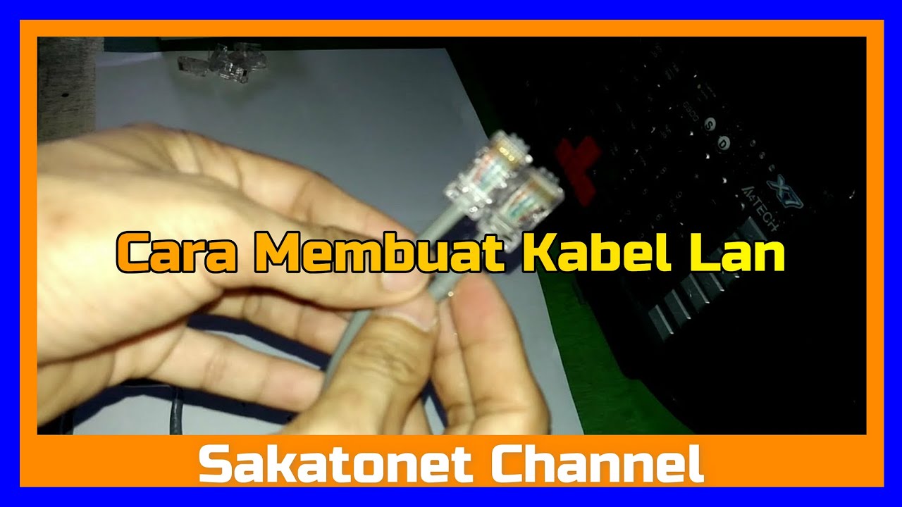 Cara Membuat Kabel Lan - YouTube