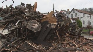 Apartment buildings demolished following large fire in Glassport