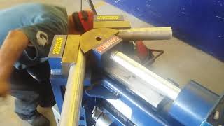 Dobladora De Tubos De Escape Funcionando. Muelles Y Mofles Olmeca Suc. Ej. Mexicano Veracruz, Ver.