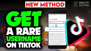 How to get a rare username on tiktok 2024