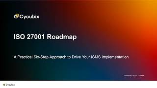 ISO 27001 Roadmap