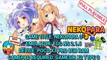 Nekopara 3 EGG NS 2.1.6 Game test with settings