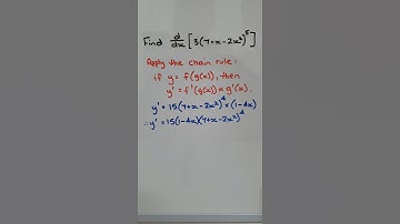 How to differentiate a composite functions using the chain rule by example