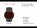 3D printed Clip filters for Canon EOS R10 - R100 mirrorless. IR 590,650,720nm,UV/IR cut