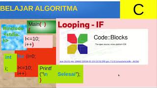 Looping IF : Review pseudocode dan flowchart, perulangan/looping - IF