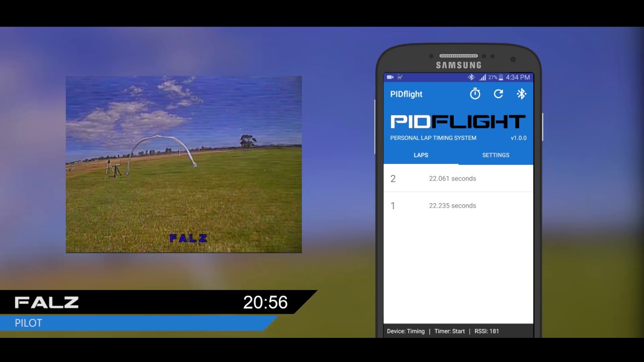 PIDflight Lap Timing System (VTx) - Hot laps with Falz - Drone Racing