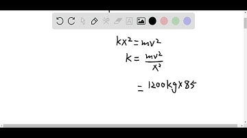 A 1200 kg car moving on a horizontal surface has speed 85 kmh when it strikes a horizontal coiled sp