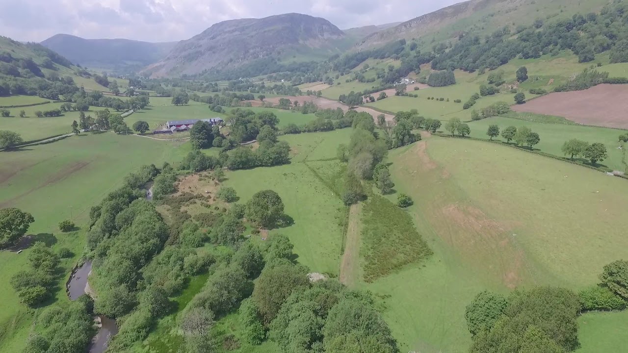 Along the Tanat Valley west of PenYBont Fawr. YouTube