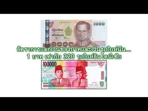 อัตราแลกเปลี่ยนเงินไทยเป็นรูเปียห์ชาวอินโดนีเซีย