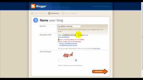 Create a Blogger account