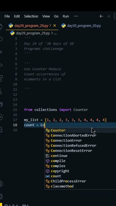 Day 29- Python program to Count Occurrences of an element in a list ...