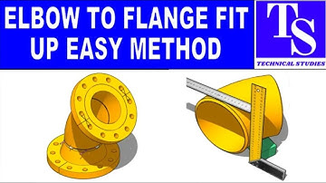 45 DEGREE ELBOW TO WELD NECK FLANGE FIT UP EASY METHOD  Pipe fit up tutorials