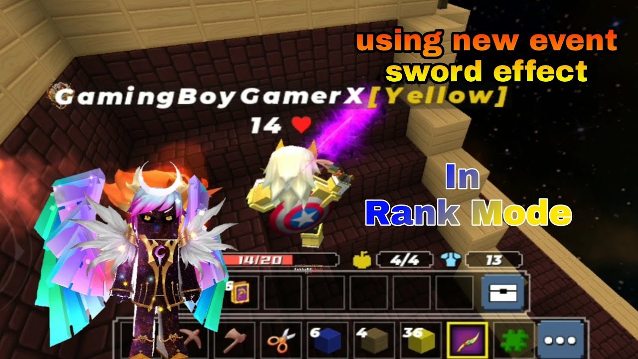 Using New Event Shadow Bat sword effect in rank Mode - YouTube