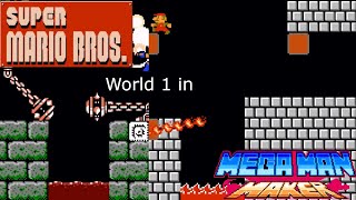 Super Mario Bros World 1 Recreated in Mega Man Maker