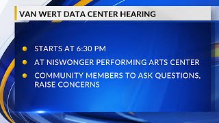 Van Wert data center hearing Monday