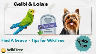 🐝 Find A Grave Tricks for #WikiTree 🦴