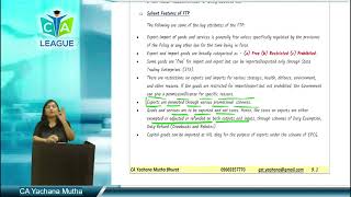 FTP 2023   Nov 2023 and May 2024   CA Final IDT