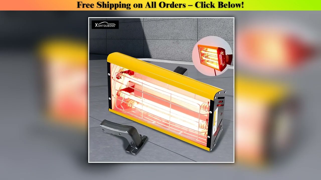 2000W Infrared Paint Curing Lamp Handheld Shortwave Infrared Heating Lamp Car Body Repair Paint