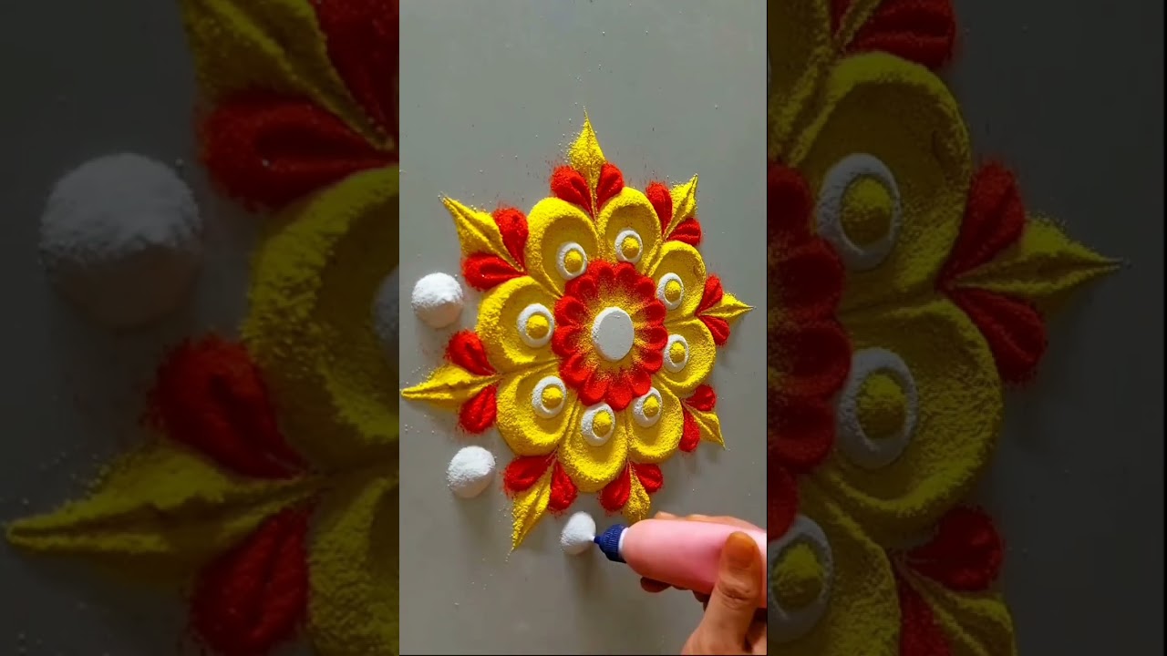 Beautiful colours rangoli designs simple diwali  special rangoli designs 
