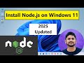 How to Install Node.js on Windows 11 | Amit Thinks | Updated 2025