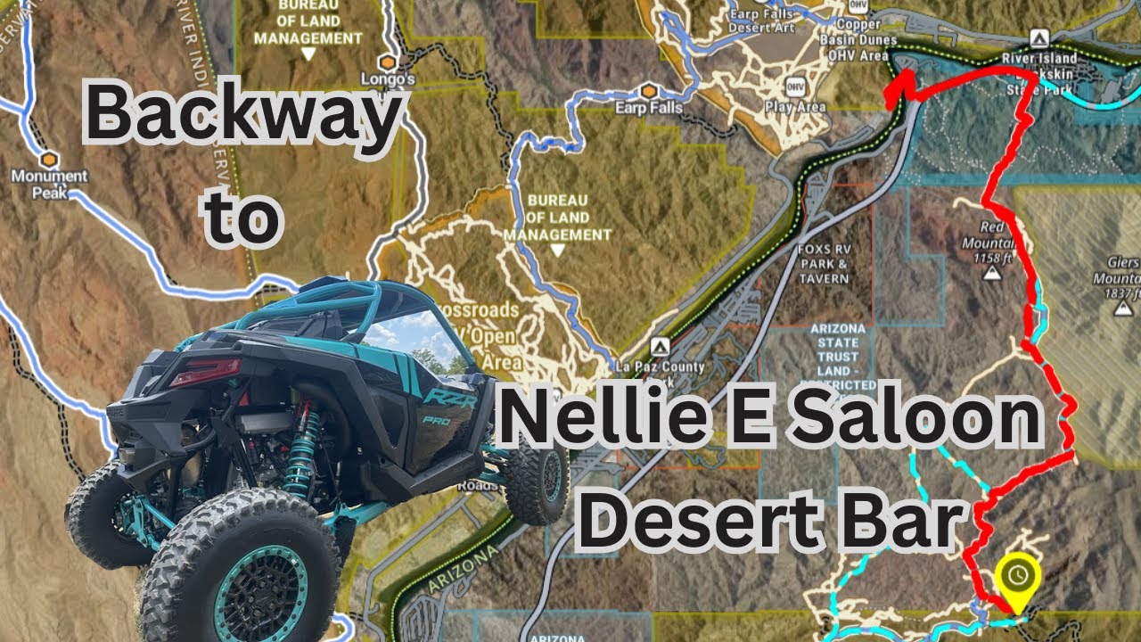 Nellie E Saloon Desert Bar Ride - Backway Trail - UTV - RV Living - 4K