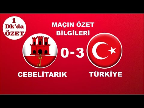 Cebelitarık 0-3 Türkiye Maçı Özet Bilgileri | 2021