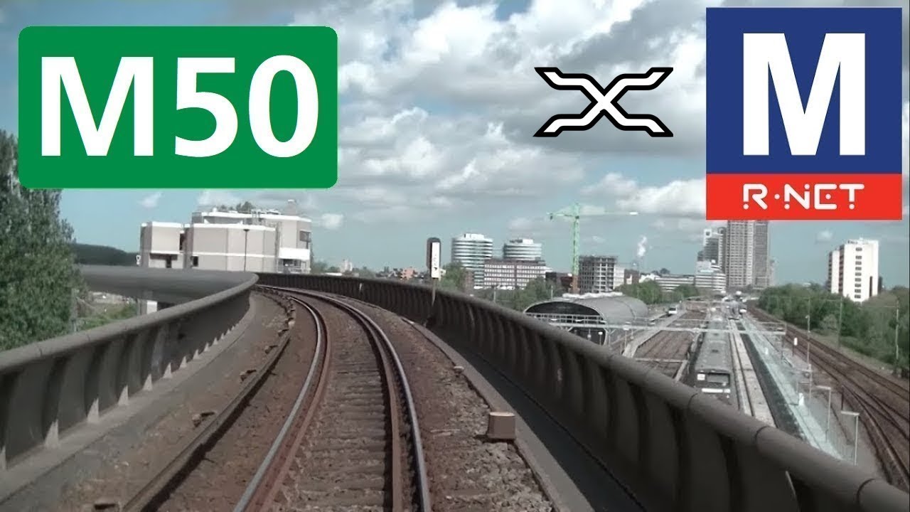 🚇 GVB R-net Amsterdam Metrolijn 50 Cabinerit Gein - Isolatorweg Driver's view POV