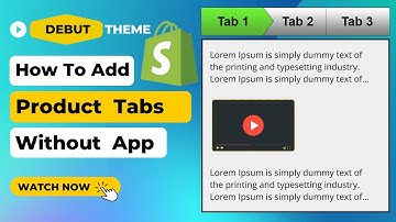 How do I Add Product Page Tabs to Shopify? Debut Theme Without App | Fully Responsive