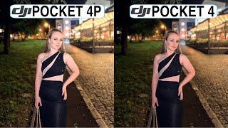 DJI Pocket 4P Vs DJI Pocket 4 Night Mode Camera Test Comparison