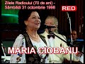 MARIA CIOBANU - Ziua Radioului (70 ani)