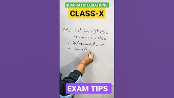 QUADRATIC EQUATION #exampreparation #examtips #CLASS 10#important