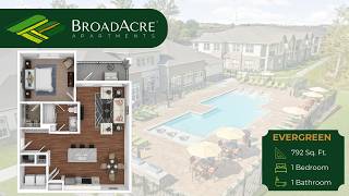 6-204| The Evergreen | 1 Bed 1 Bath (792 SqFt) Luxury Apartments in McCordsville, IN