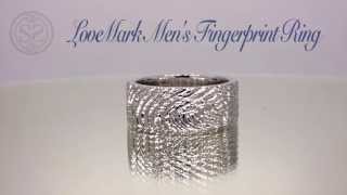 Lovemark Mens Fingerprint Ring