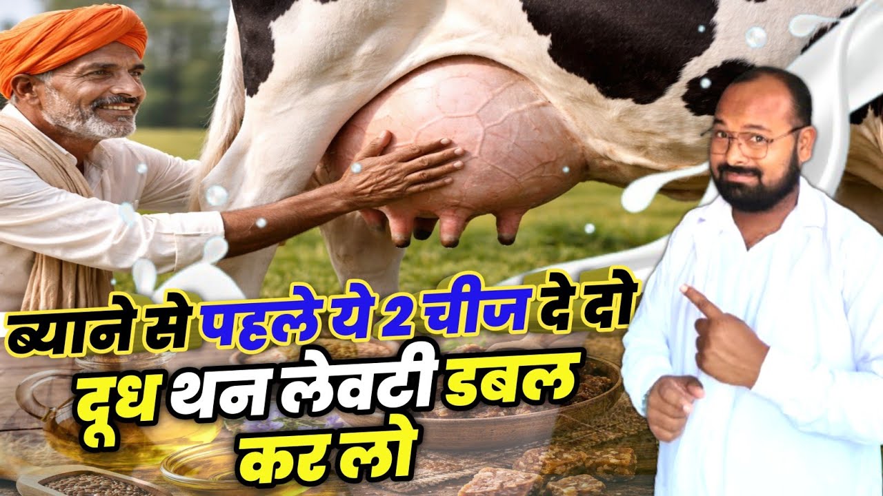 ब्याने से पहले ये👉खुराक दो थन व लेवटी डबल कर लो ।UDDER Gain