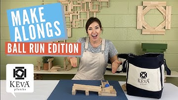 KEVA Planks Make Alongs // Ball Runs: TURNS // How to build a marble run