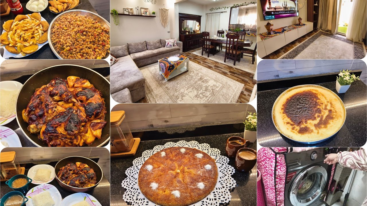 روتين يومين في رمضان وأول صنيه كنافه اعملها🤣 ونزلنا نشتري لبس العيد🎊🛍️