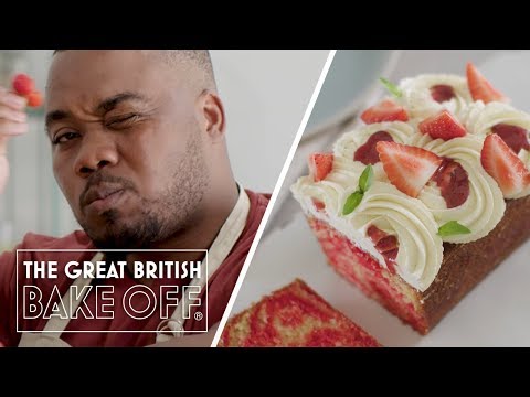 how-to-make-a-strawberry-swirl-ritz-pound-cake---cake-recipe-|-the-great-british-bake-off-–-s10