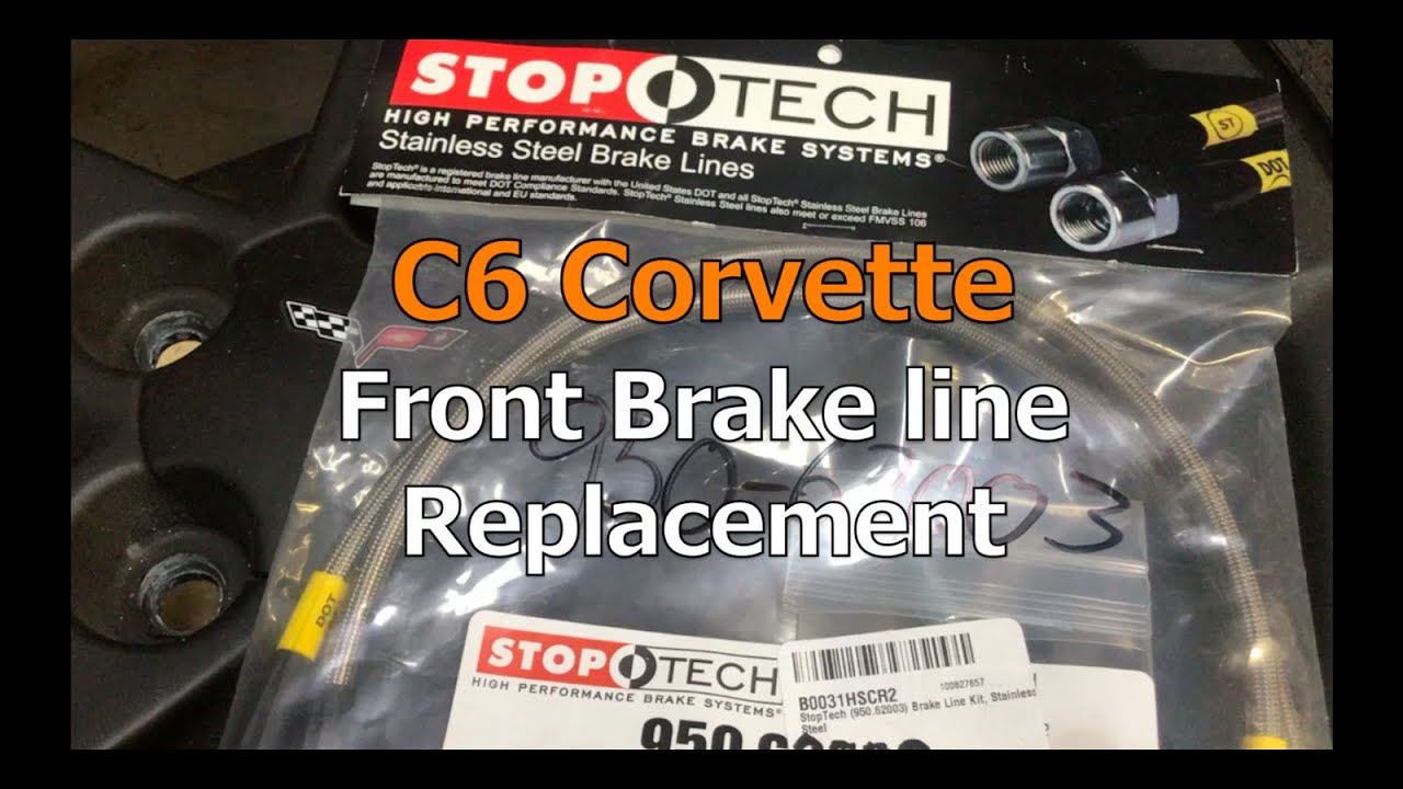 C6 Corvette Front Brake line Replacement YouTube