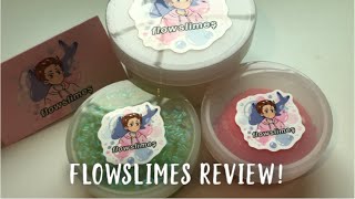 FLOWSLIMES 100% HONEST SLIME SHOP REVIEW! // clay mix in + bingsu slime