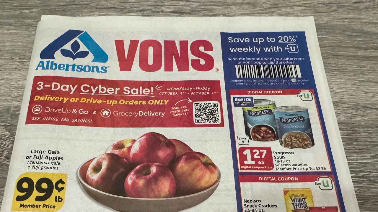 Albertsons/Vons/Safeway As-Scan | 10/9- 10/15 | Oct 9 2024 - YouTube