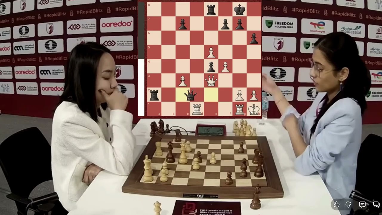 Final Moment: Lei Tingjie vs Divya Deshmukh | Women’s World Rapid Chess Championship 2025 