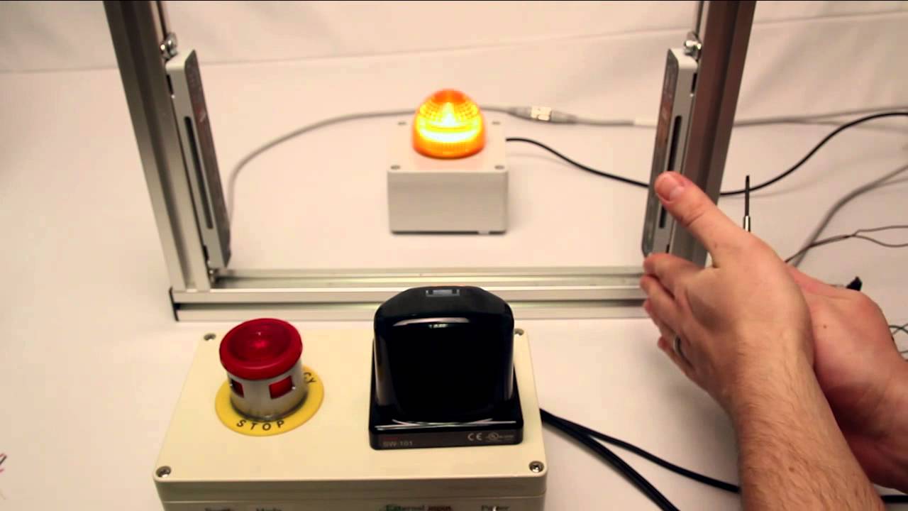 Safety Light Curtains SF4C Series Safety Input Function - YouTube