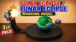 Solar Eclipse And Lunar Eclipse Working Model - New Design - Creative - Diy - Diypandit Diy Pandit