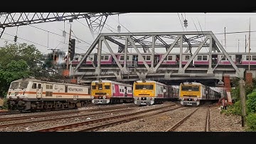 Train traffic crossing Bandel special  &  Barddhaman local vs Dankuni special | indian railway