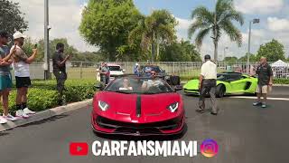 The best supercars in Miami!! Ferrari mansory, Bugatti Chiron, Gt3 rs, aventador svj