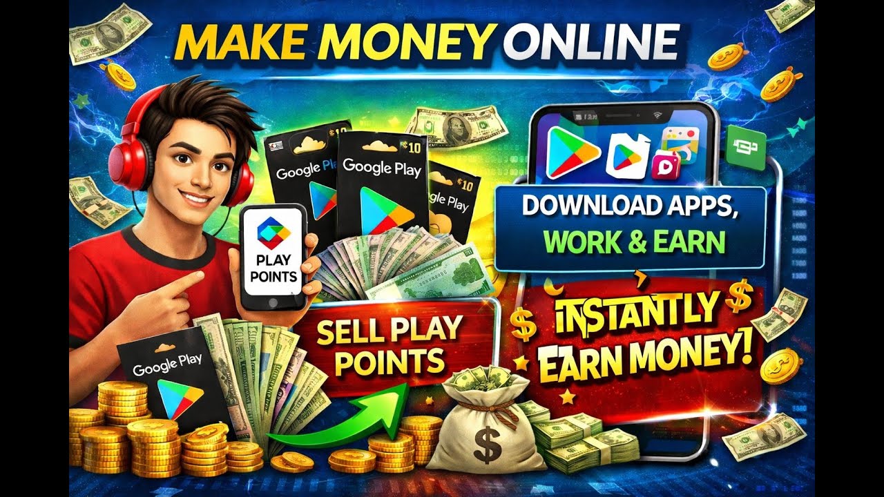 Make Money Online 💰 | Sell Play Points & Earn from Play Store Apps