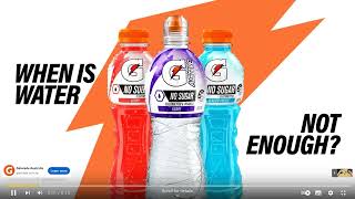 Gatorade No Sugar Commercial Advertisement